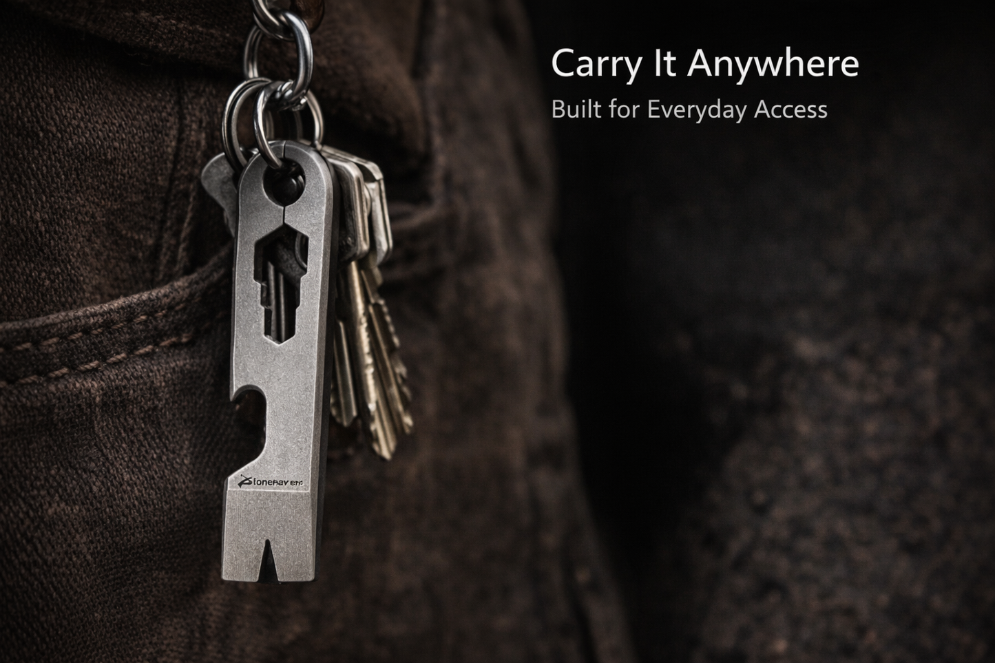 Stonehaven Titanium Pry Bar (EDC Multitool) — Forge Series
