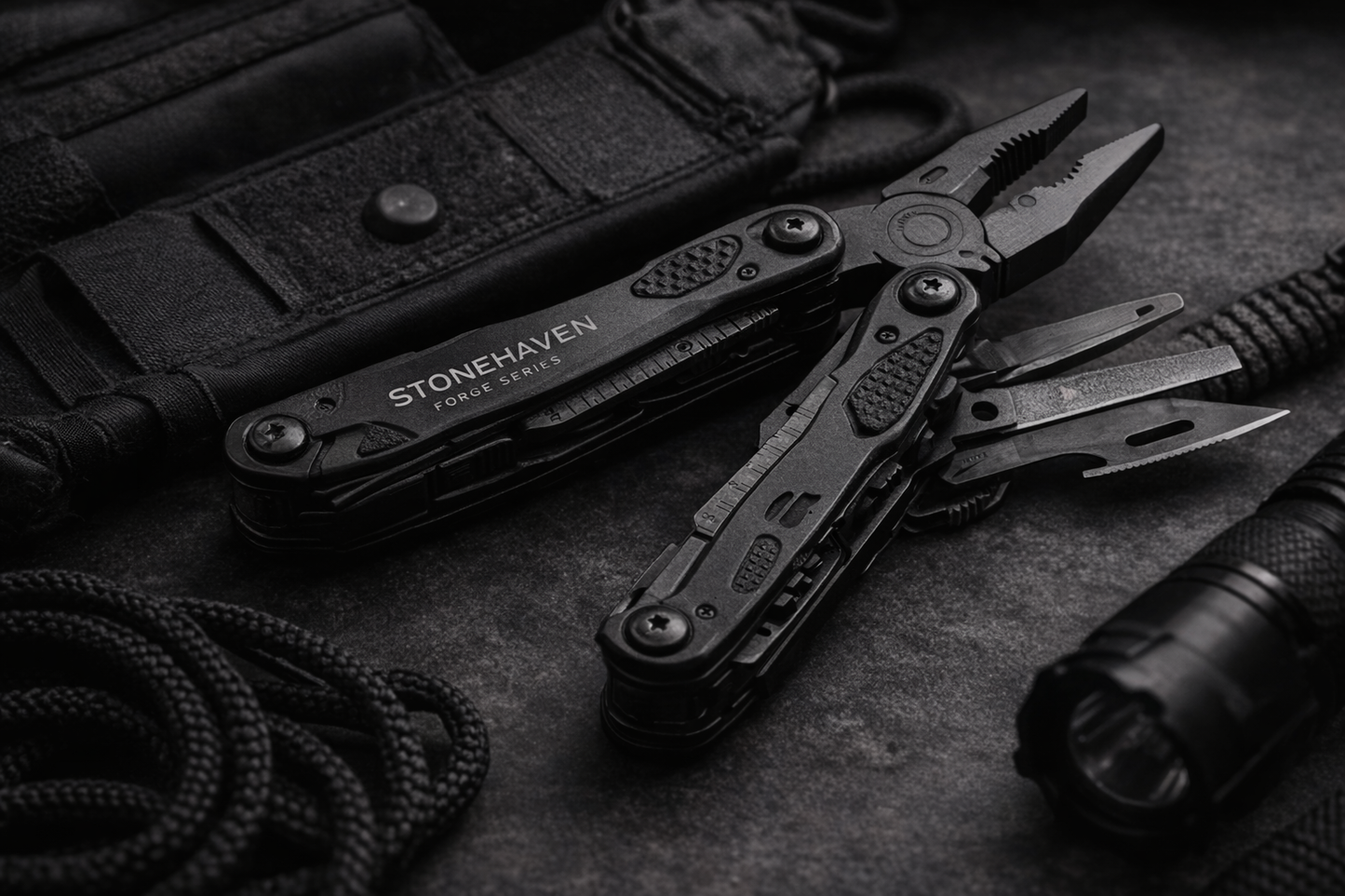 Stonehaven Multitool — Forge Series (20-in-1 EDC Tool) — Emergency-Ready EDC Multitool