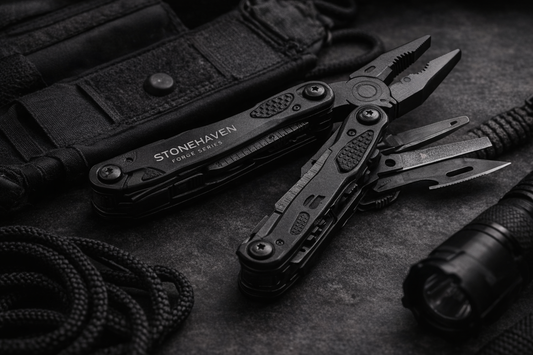Stonehaven Multitool — Forge Series (20-in-1 EDC Tool) — Emergency-Ready EDC Multitool