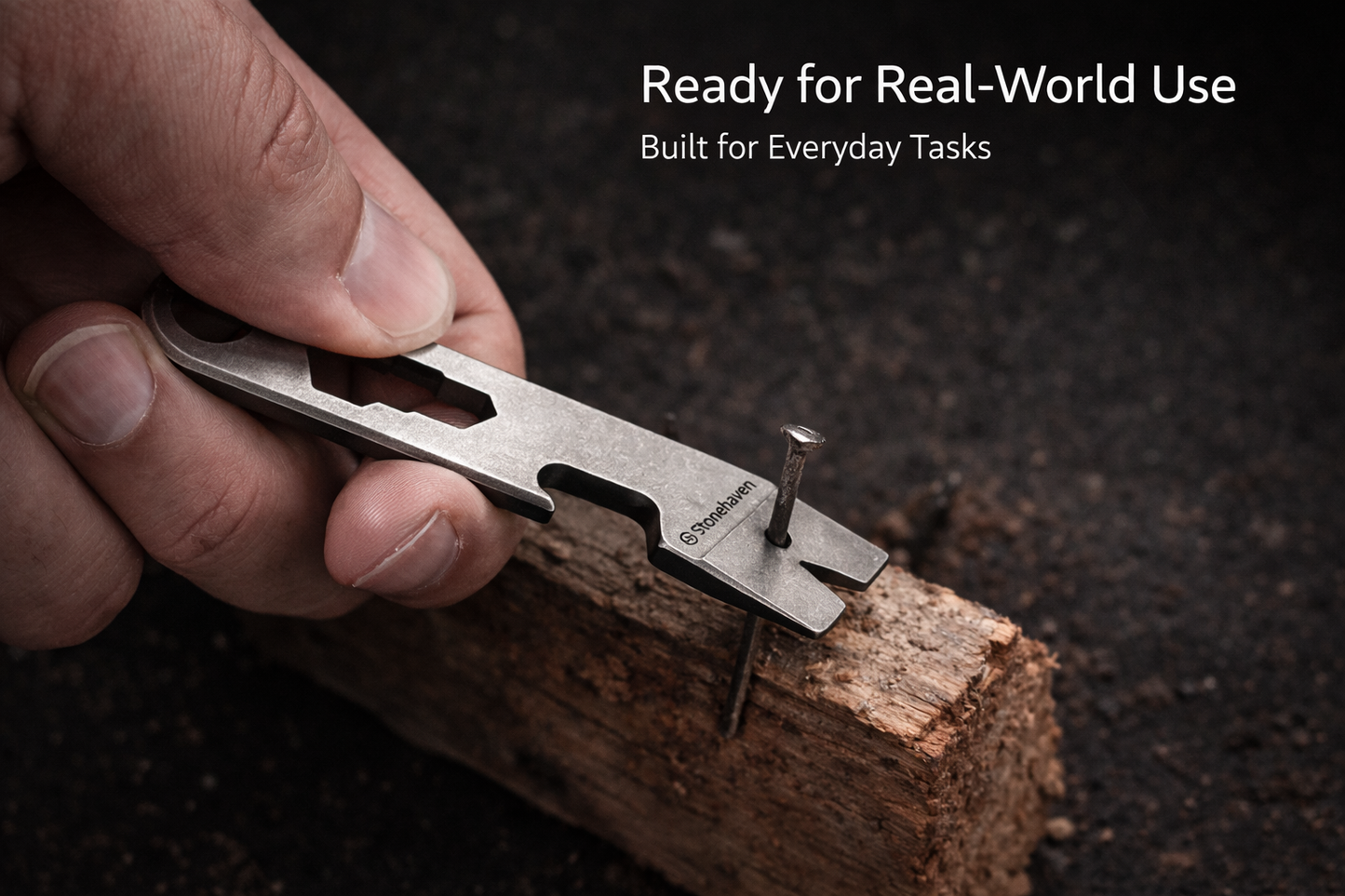 Stonehaven Titanium Pry Bar (EDC Multitool) — Forge Series