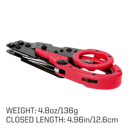 SOG Trauma Shears Multitool – Tactical Series - Black/Red