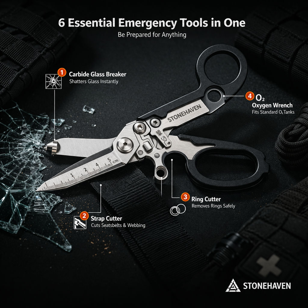 Stonehaven  Forge Series - Emergency Trauma Shears (EDC / First Response Tool)